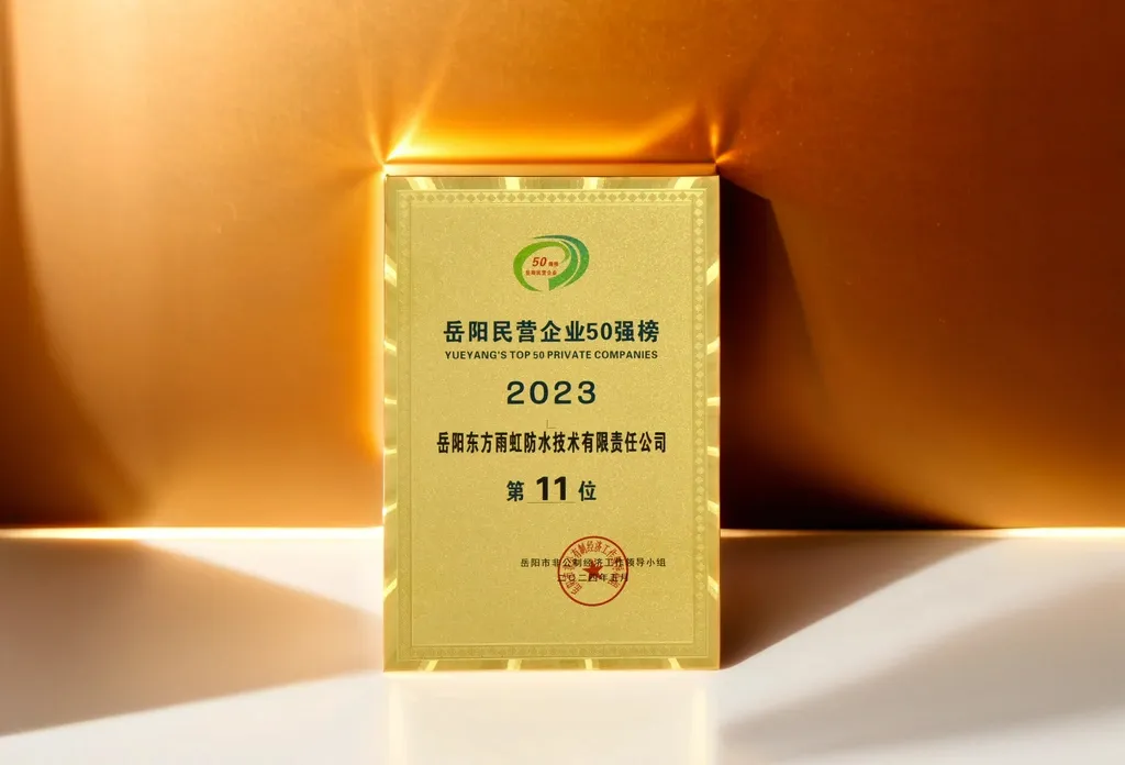 岳阳东方雨虹上榜2023岳阳民营企业50强