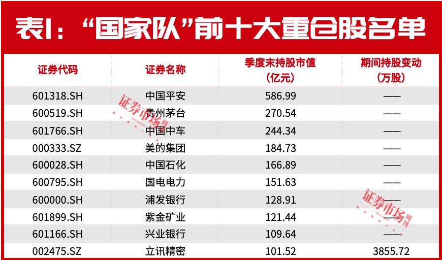 “国家队”又现异动！加仓这只消费电子龙头3800万股，还集中买入这4只