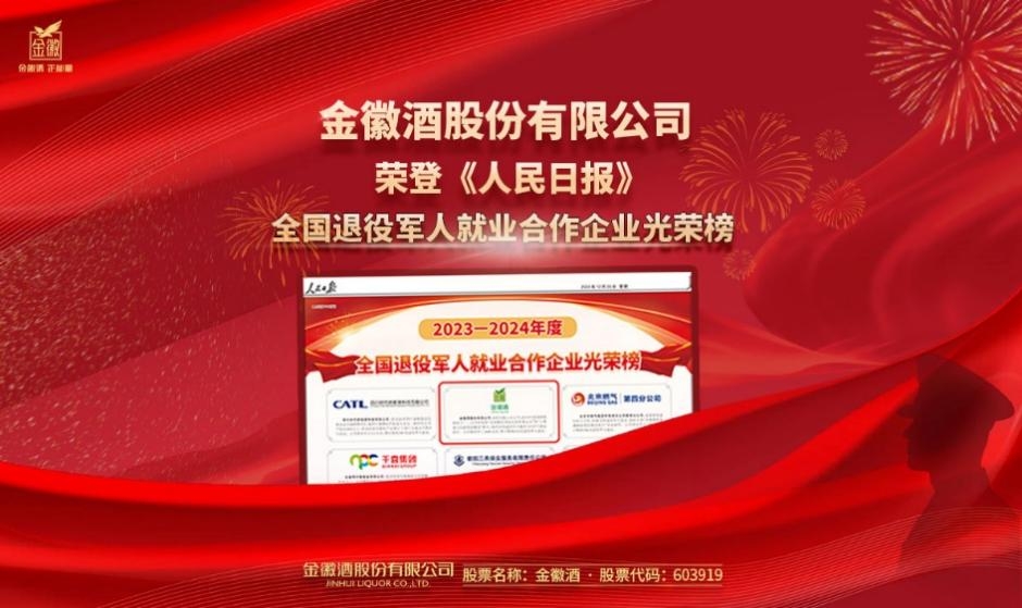 金徽酒股份有限公司2024年度十大新闻