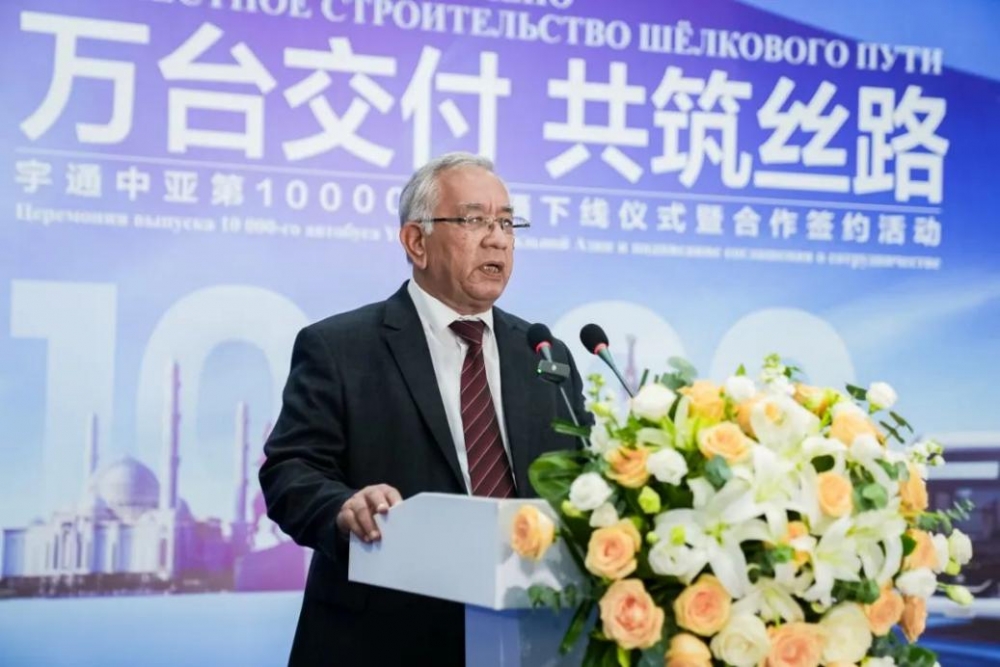 中亚第10000台车辆下线，宇通国际化发展再迎里程碑高光时刻