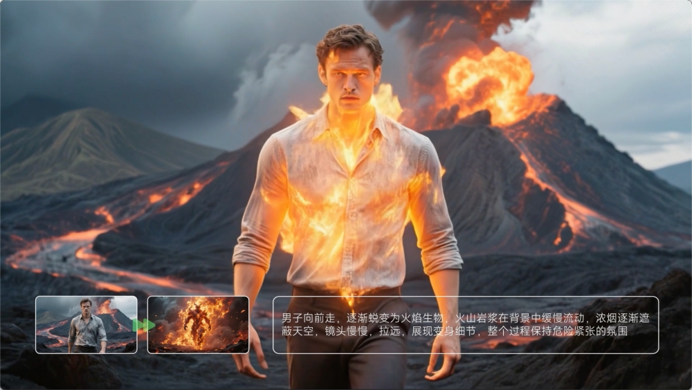 可灵2.1最强首尾帧上线 生成效果提升235%