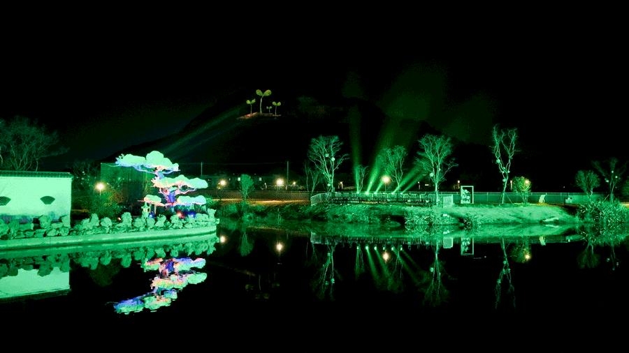 共赴《阳山夜游》，山体投影点亮文旅新体验