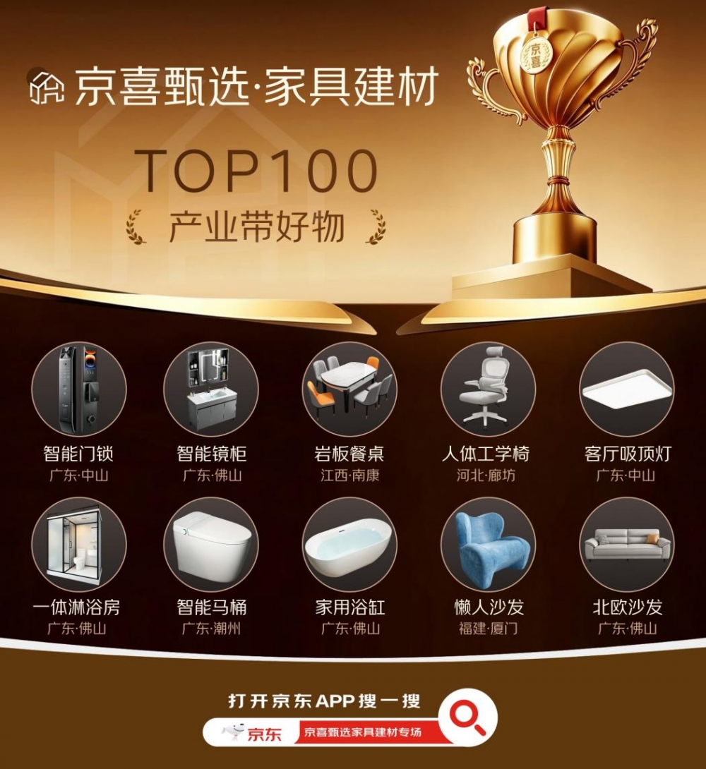 京东京喜携手中山等百余个家具建材产业带 助力源头工厂稳市场、扩销路